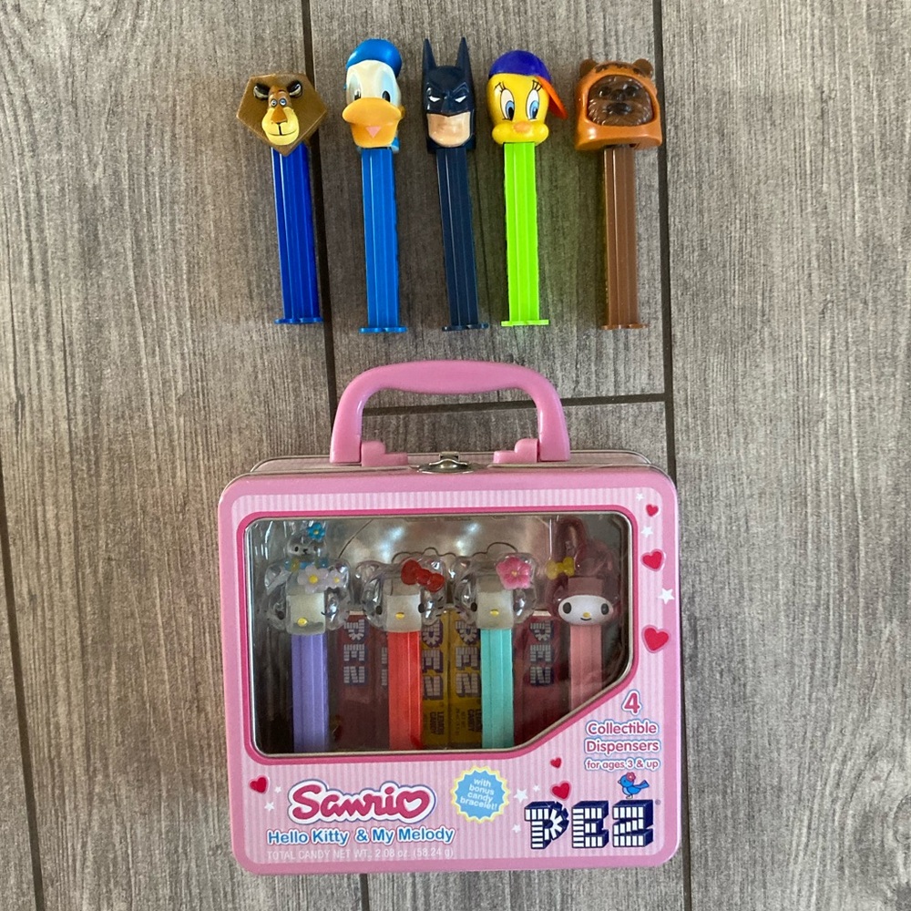 Sanrio Hello Kitty & My Melody PEZ Dispenser Set and PEZ Collection